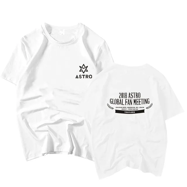 Astro 2018 Global Fan Meeting In Thailand All Member Name Printing T Shirt For Summer Kpop K Pop Unisex Short Sleeve T Shirt T Shirts Aliexpress