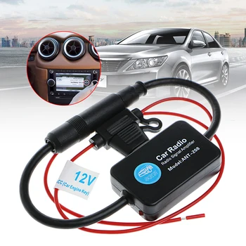 

12V 25dB ANT-208 Car FM Radio Antenna Amplifier Booster with Indicator Model