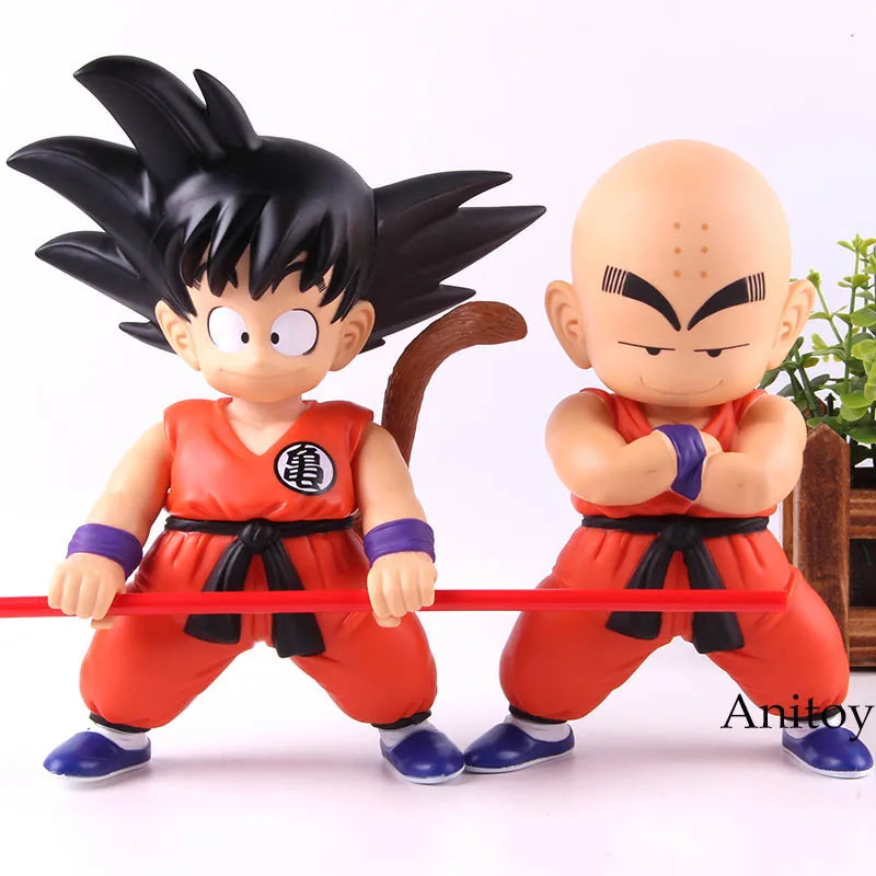 

Hot Toy Anime Action Figure Dragon Ball Son Goku Gokou Klilyn Krillin Q Version Mini Collection Model Toys
