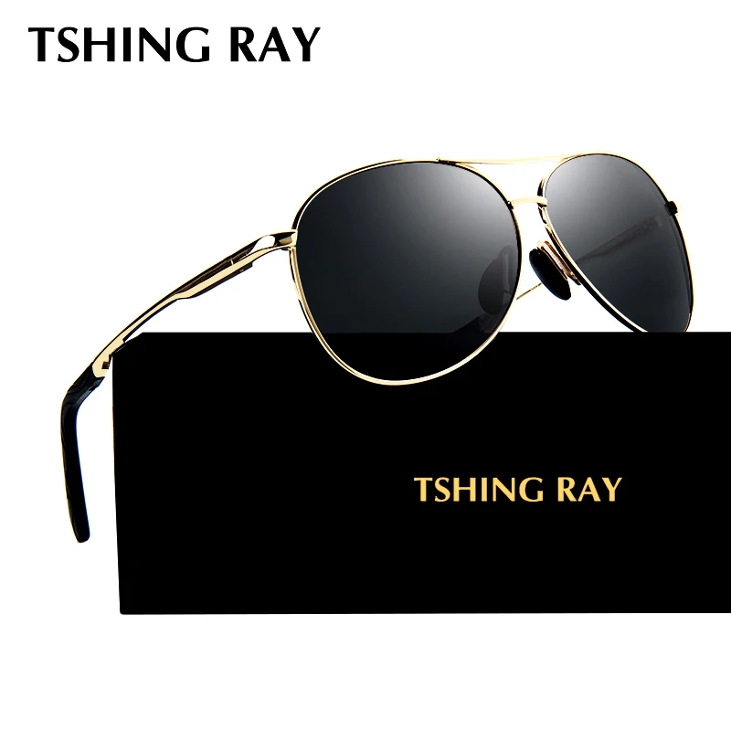 Hommes Lunettes Tshing Polarisées De Aviation Ray Pilotes Soleil gf76vYyb