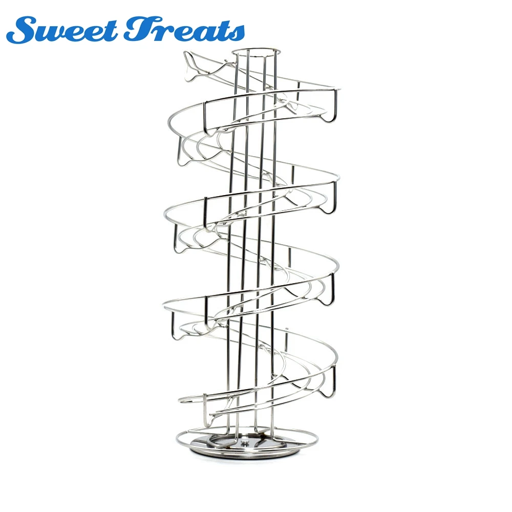 

Sweettreats 360 Degree Rotating Coffee Pod Holder Stand - Spiral 30 Capsule Coffee Pod Holder Tower Rotate Stand Storage Rack