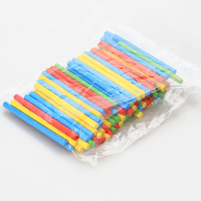 montessori teaching AIDS 100PCS and 4 kinds of color Game Stick, Combining/Matching/Reshaping, kids toys 