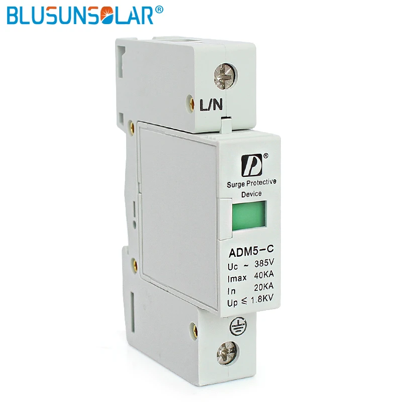 

1/2/3/4P 40KA SPD AC 380V Din Rail Anti-lightning Voltage Surge Protector Device