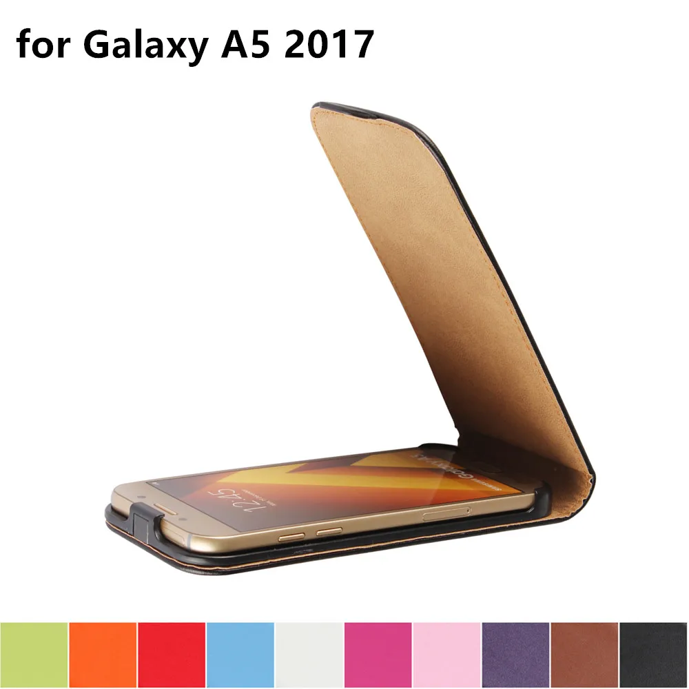 Раскладной кожаный чехол для телефона Samsung Galaxy A5 2017 кобура с откидной крышкой