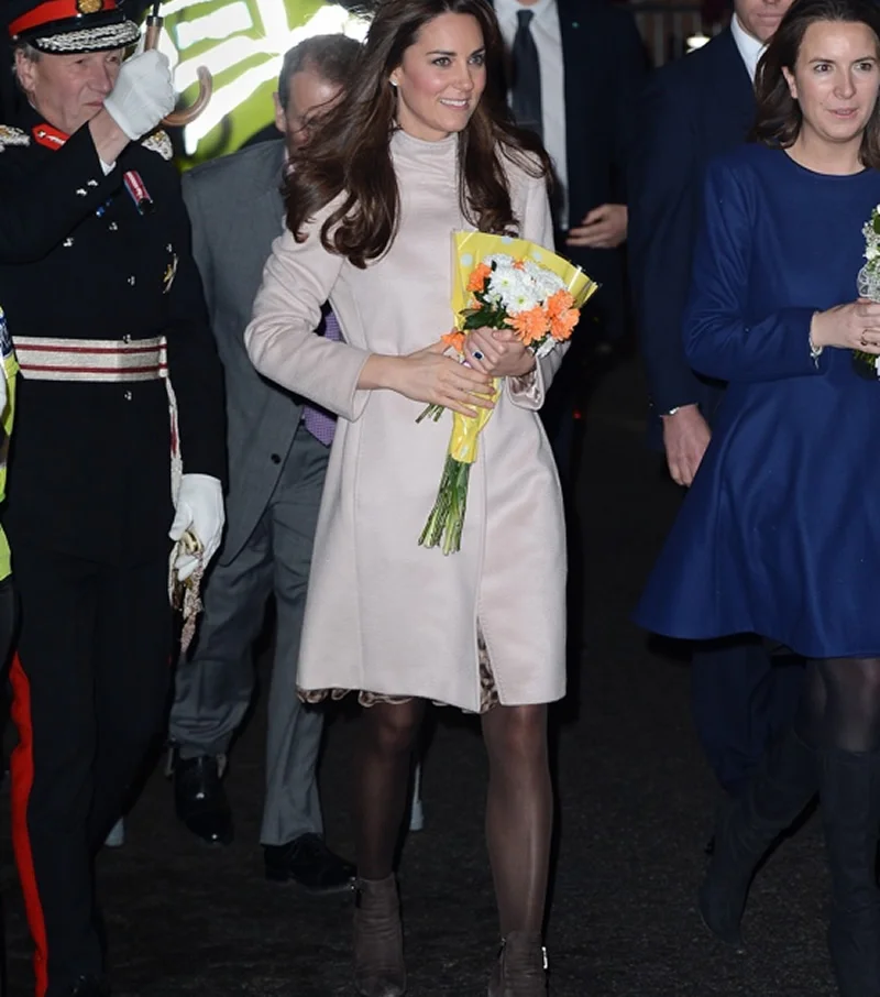 Kate Middleton/шерстяное пальто принцессы; модное белое теплое зимнее шерстяное пальто