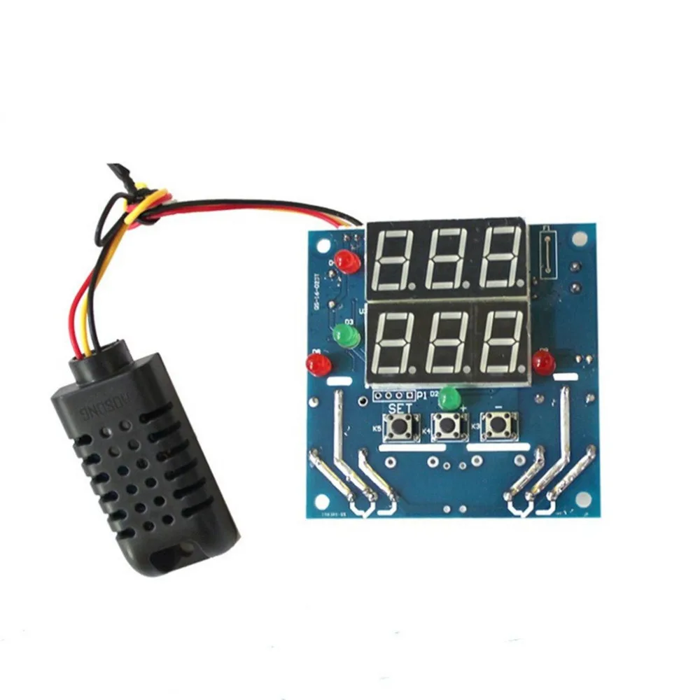 

12V Intelligent Temperature Humidity Controller Relay Thermostat AC/DC Capacitive Temperature/Humidity integrated Sensor