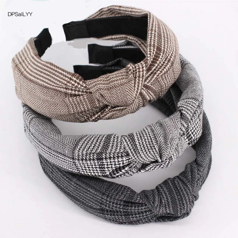 

DPSaiLYY 3 PC Wholesale Top Knot Turban Headband Vintage Style Elastic Hairband Hair Accessories No Slip Knotted Head band Women