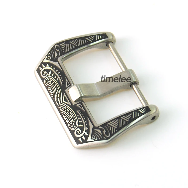 

High Quality Vintage Engraved Watch Buckle Replacement 22mm for PAM Watch Bands Wristband Accessories Clasp