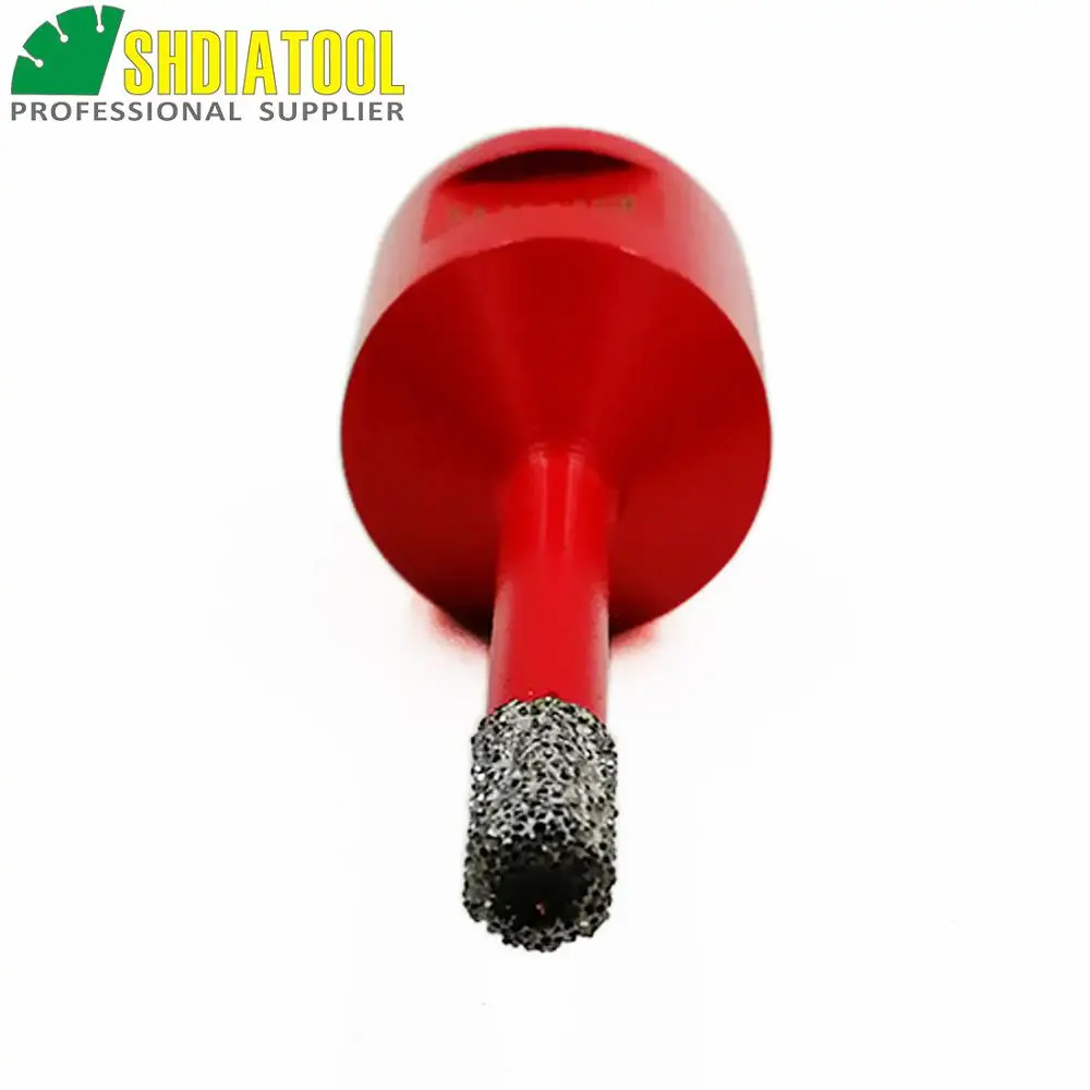 M14 connection 2pcs Vacuum brazed diamond drilling core bits, Dry drilling, Dia6mm