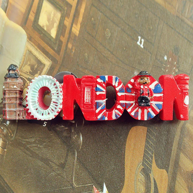 2019 Newest United Kingdom UK London Tourist Travel Souvenir Gift Resin Fridge Magnet