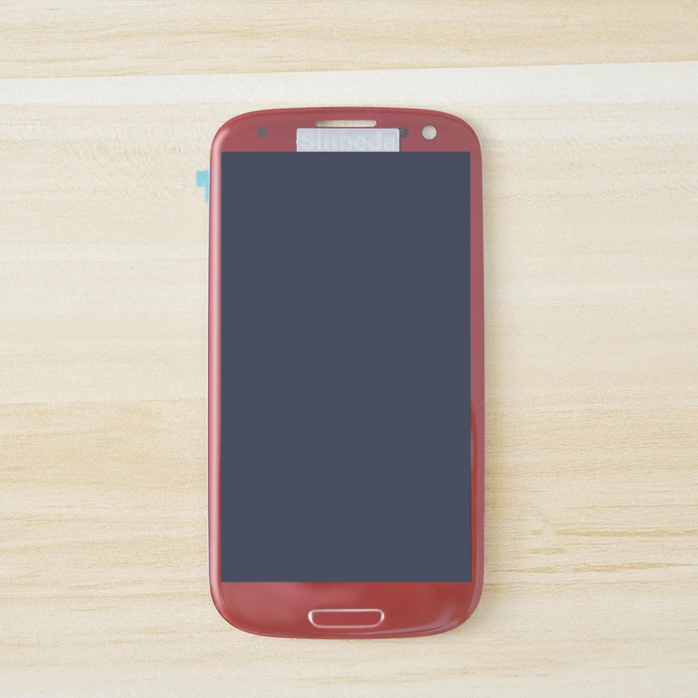

Sinbeda Super AMOLED LCD Display For SAMSUNG GALAXY S3 III i9300 i9305 LCD Touch Screen Digtizer Assembly Frame Replacement