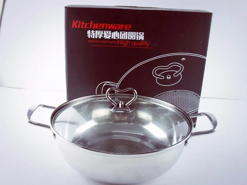 XMT-HOME сковороды из нержавеющей стали с антипригарным покрытием, сковорода для супа, горячие кастрюли, кастрюля для приготовления пищи, кастрюля 28 см/30 см/32 см, 1 шт