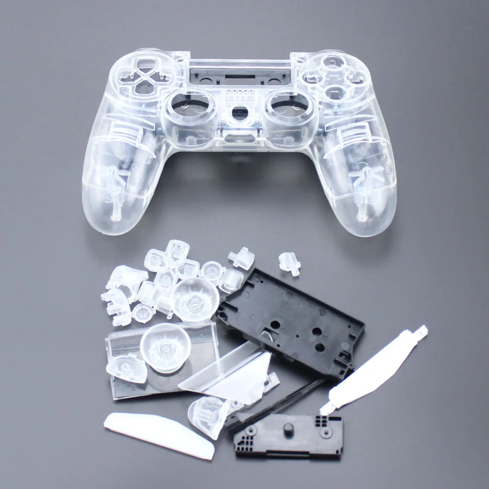 Прозрачный чехол TingDong для контроллера PS4 V1 корпуса Sony Playstation 4 PS L набор