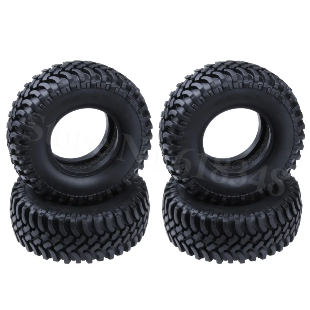 4 шт./лот диаметр резиновых шин: 100 мм ширина: 36 для RC 1/10 Rock Crawler Upgrade parts | Игрушки и