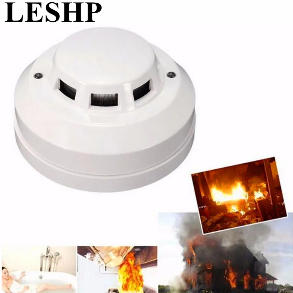 

LESHP Wired Networking Sensor Smoke Detector For Sale/Optical Host Components Smoke Detector Alarm For Gsm Alarm System