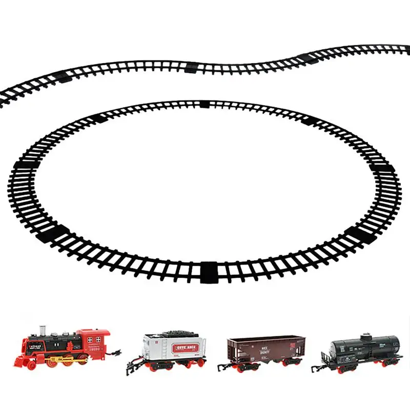 1 комплект модель поезда игрушка электрическая портативная забавная утилита поезд путь для игры в подарок