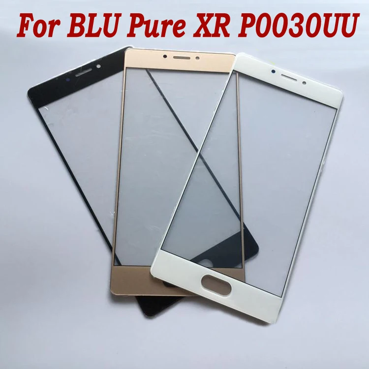 Золотой/черный/крышка из белого стекла для BLU P0030UU XR сенсорный ЖК-экран Внешний