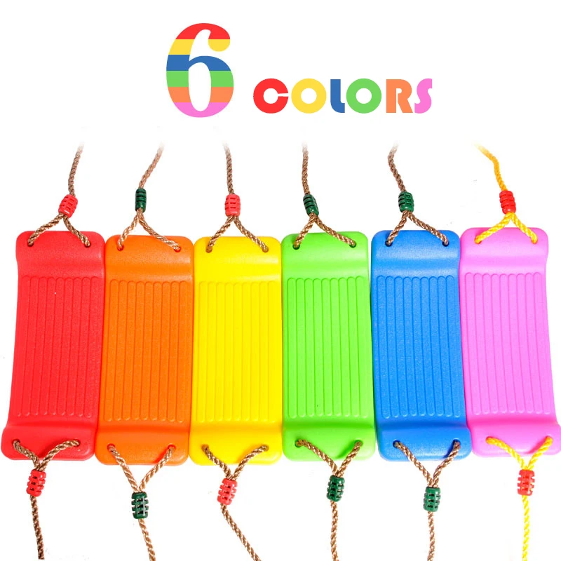 

6colors Indoor Outdoor Children Swing Bearing sport Adults And Children Play Together Trapeze Candy Color Green Plastic Swing