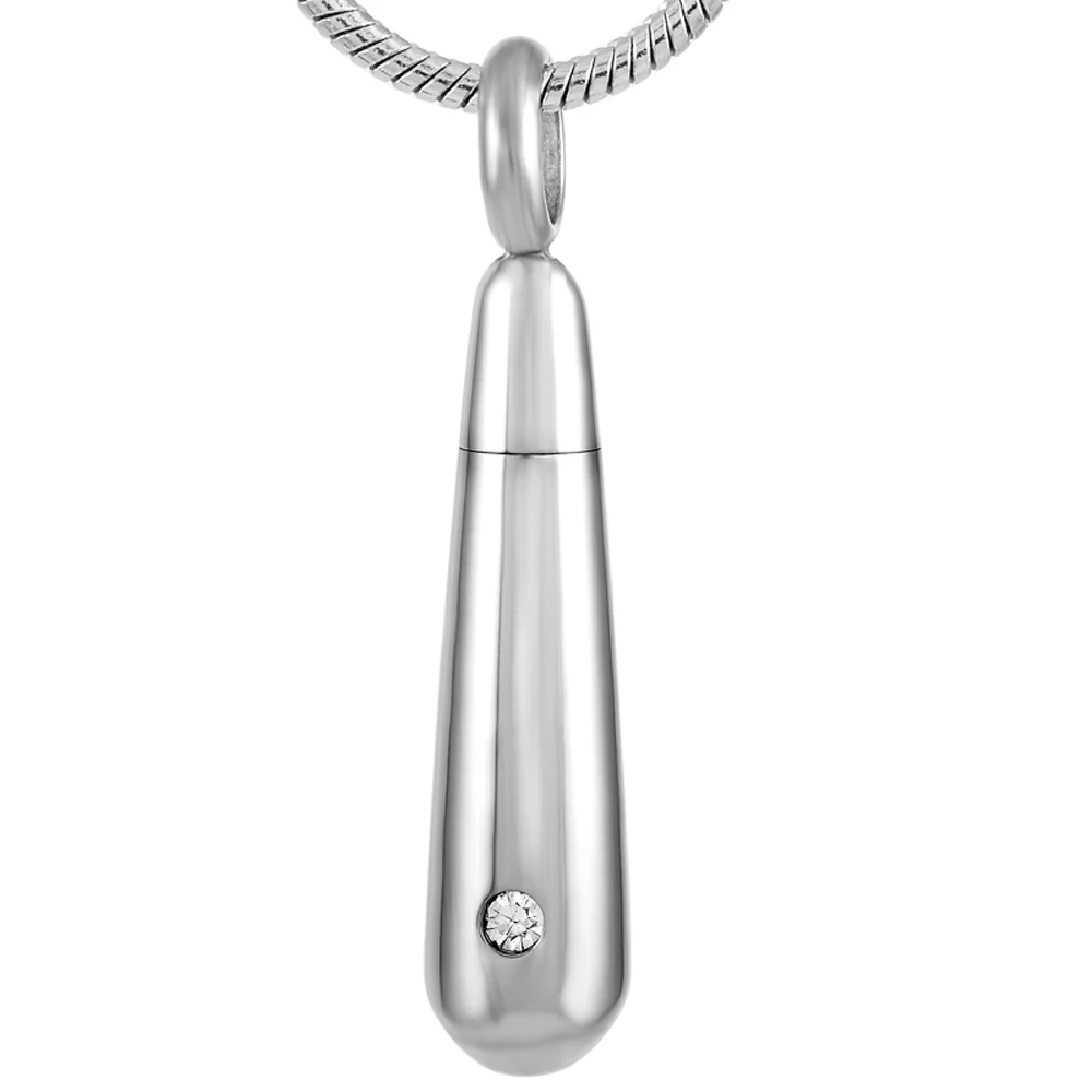 

MJD8653 Stainless Steel Cremation Tear Drop Urn Pendant Necklace Jewelry With Filling Kit