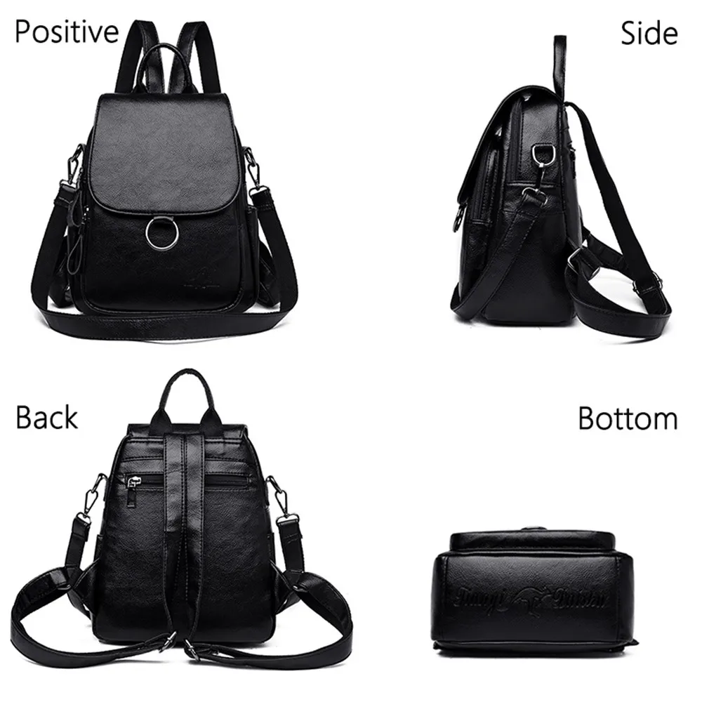 Фирменный рюкзак для ноутбука женский кожаный роскошный рюкзак женский модный школьный рюкзак сумка на плечо для девочек Sac a Dos