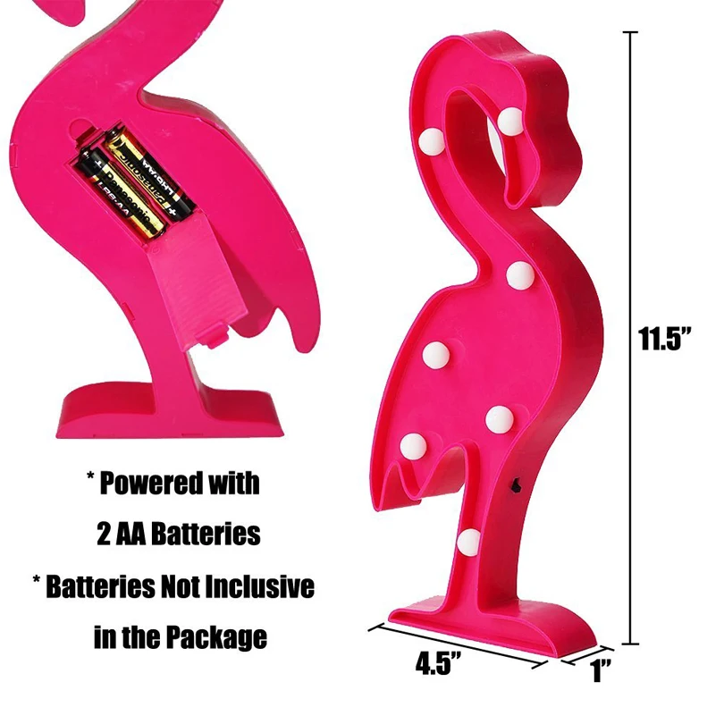 LED flamingo night light 1