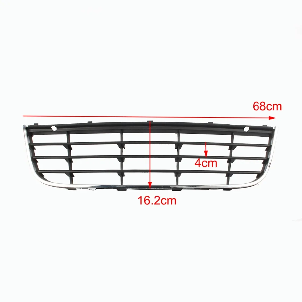 Хромированная передняя нижняя решетка бампера для VW Jetta 2006-2010 MK5 GTI 2006-2009 1K0 853 677 C