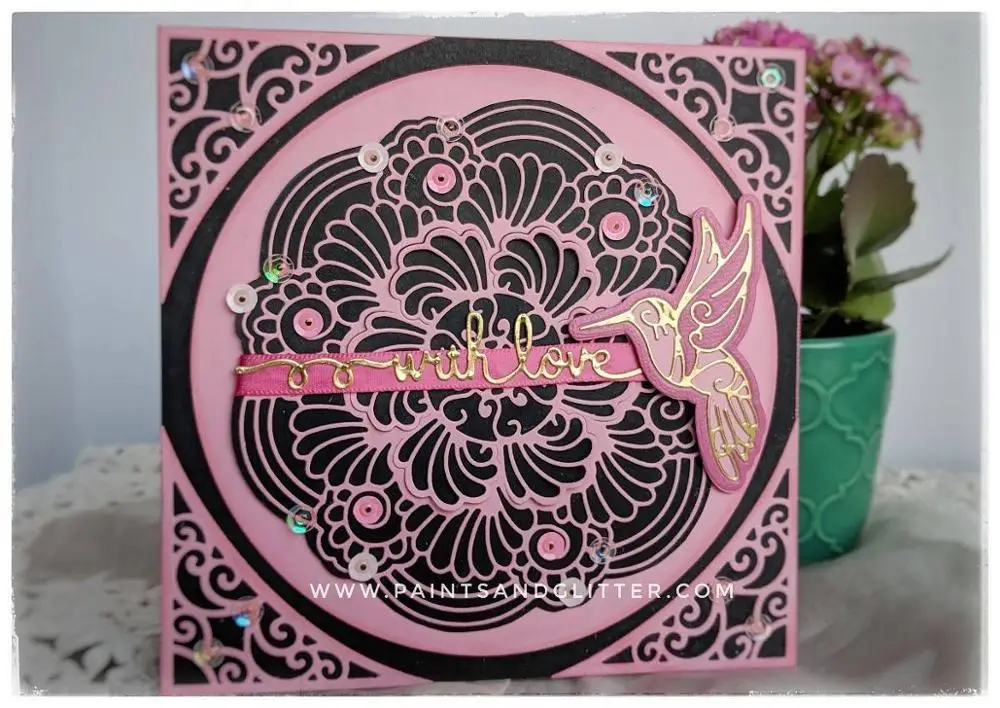  KSCRAFT Invitation Card Lace Border Metal Cutting Dies for DIY Scrapbooking/Card Making/Kids Fun De - 33000785257