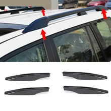 Черный ABS багажник на крышу бар рельс конец Защитная крышка оболочки 4 шт. для Toyota Land Cruiser PRADO Fj120 2003-2009