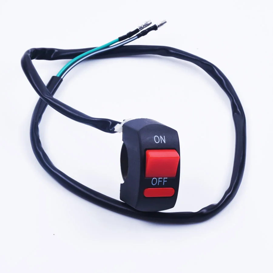 

Motorcycle Bike Handlebar Kill Stop Switch ON OFF Button Bullet Connector