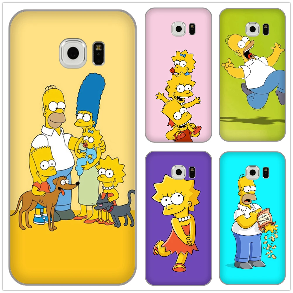 

Accessories phone cover case For Samsung Galaxy S3 S4 S5 S6 S7 edge S8 S9 Plus mini Note 3 4 5 8 The Simpsons Cartoons Anime