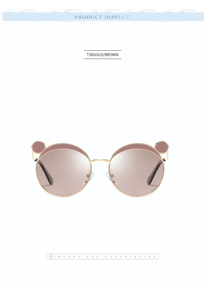 YT бренд новые очки Детские Grils милые детские круглые солнцезащитные очки детские солнцезащитные очки для девочек