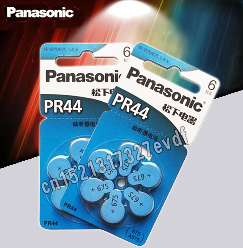 Батарейки для слуховых аппаратов Panasonic 675 A675 30 шт./лот PR44 батарейки 11 6 мм * 5 4