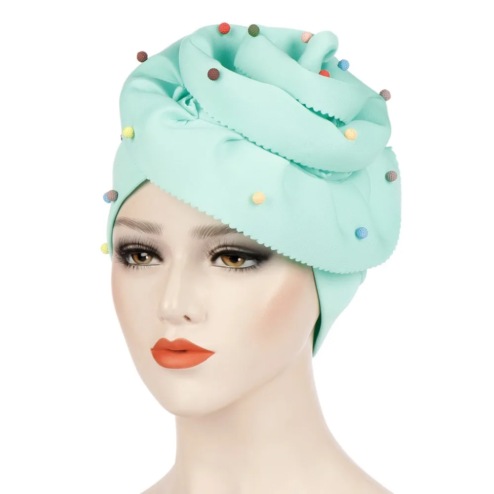2019-New-Women-Bead-Cotton-Big-Flower-Turban-Hats-Cancer-Chemo-Beanies-Cap-Hijab-Pleated-Wrap(2)