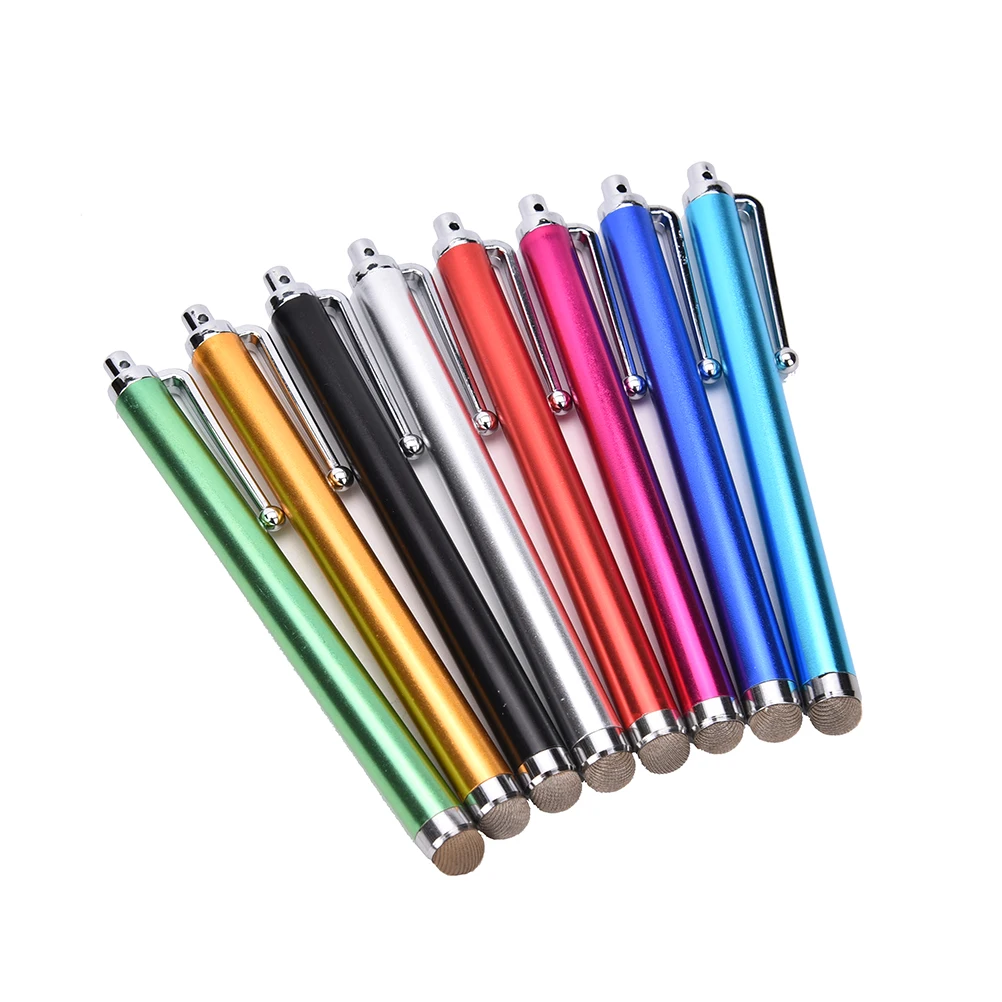 1PC Universal Mini Metal Micro Fibre Stylus Mesh Fiber Tip Touch Screen Stylus Pen For IPhone For Samsung Smart Phone Tablet PC stylus pen touch pen