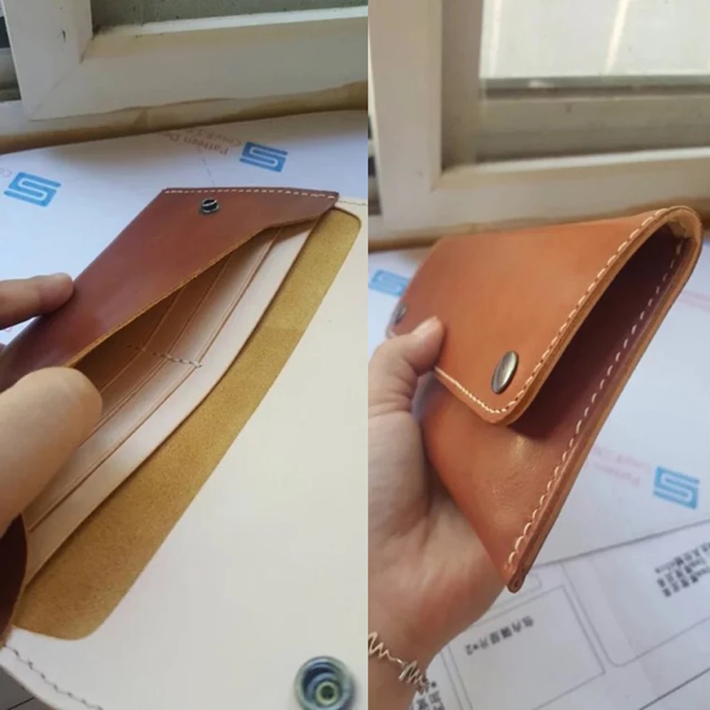 US $87.58 Japan Steel Blade DIY Leather Craft Women Long Wallet Wooden Die Cutting Knife Punch Mould Tool Template Set