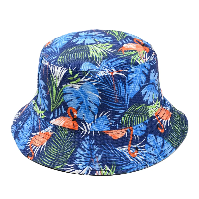 Весенняя и Летняя женская шляпа пейзаж Фламинго печать солнцезащитные шапки для мужчин и женщин Солнцезащитная уличная шляпа