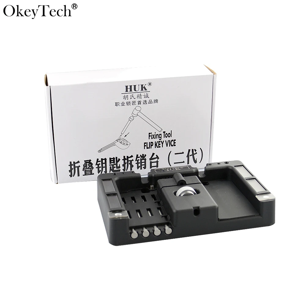 

Okeytech High Quality HUK Flip Key 4Pcs Pin Remover Jig Tool For Flip Tool Flip Key Vice Folding Key Fixing Tool Flip Key Vice