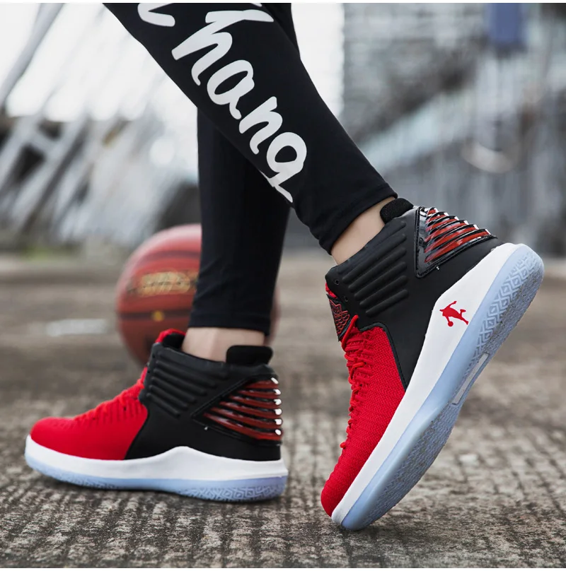 Air Cushion Jordan баскетбольные кроссовки Мужские дышащие противоскользящие баскетбольные кроссовки ботильоны мужская уличная спортивная обувь