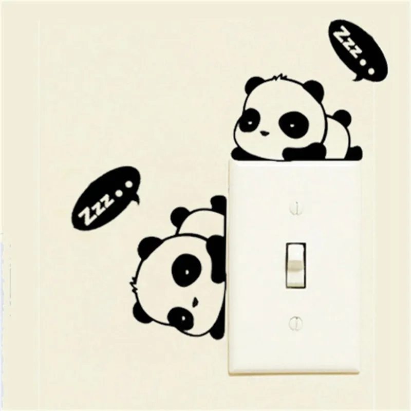 3 шт. наклейки на стену панда|wall quotes|switch stickerwall sticker |