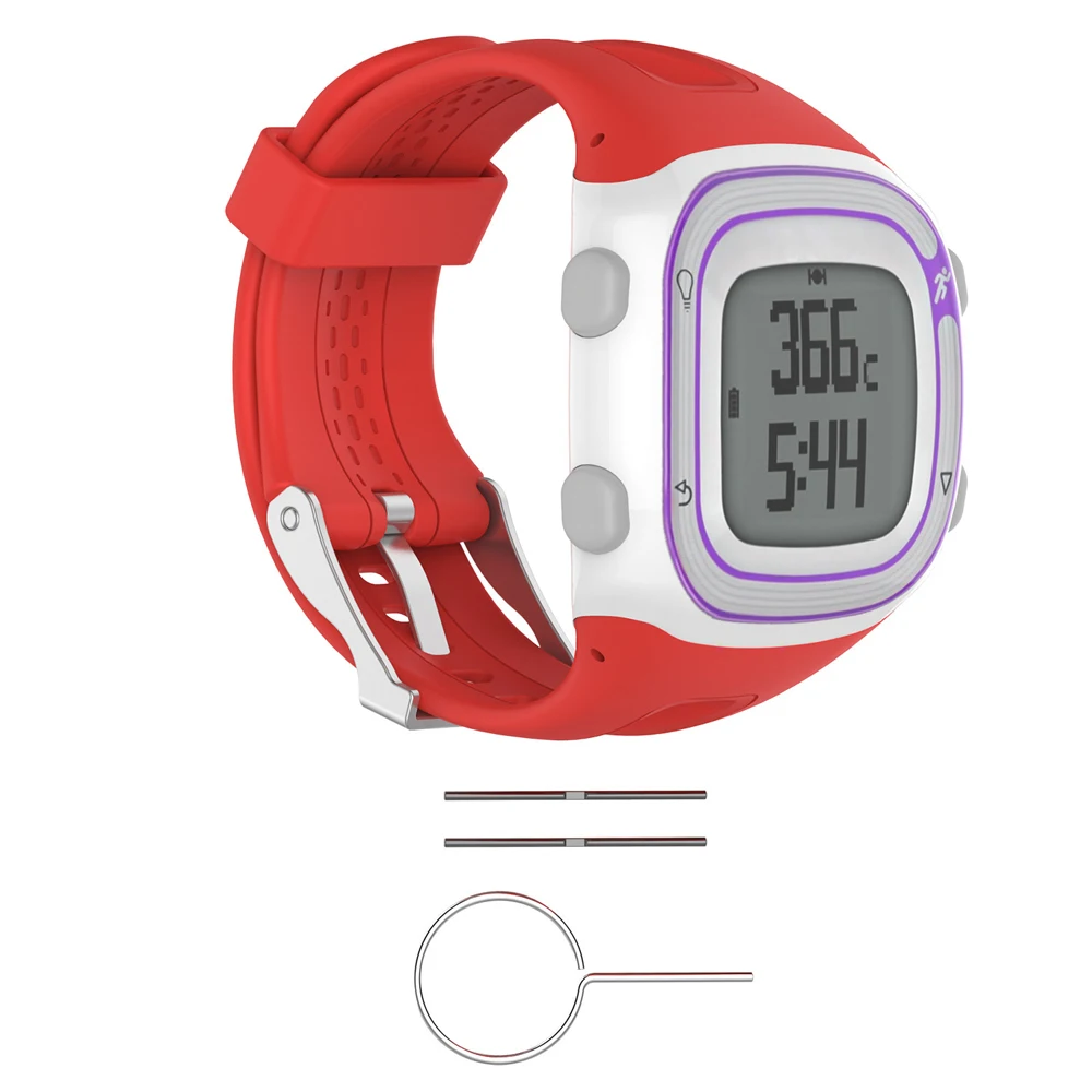JKER сменный ремешок для часов для Garmin Forerunner 10 15 Силиконовый браслет с инструментами