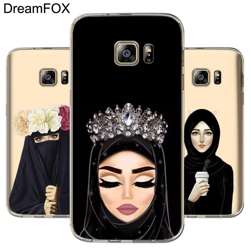 DREAMFOX M345 мусульманский женский Мягкий ТПУ силиконовый чехол для samsung Galaxy Note S 7 8 9 10