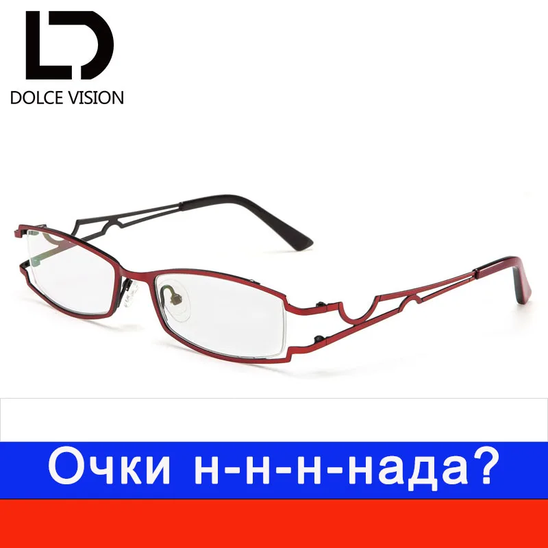 

DOLCE VISION Titanium Half Frame Myopia Glasses Women Fashion Trending Prescription Lens Elegant Computer Eyeglasses Glass New