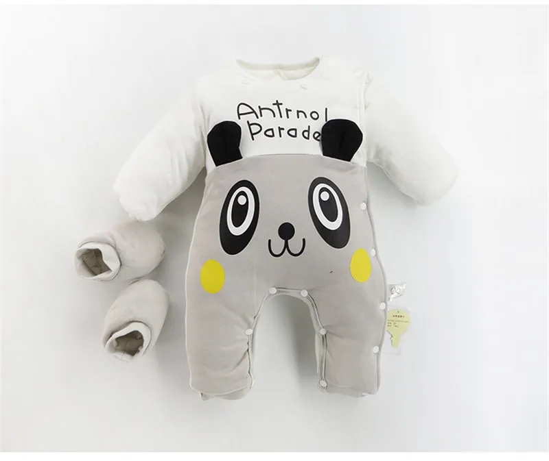 Boys And Girls Clothing Thick Cartoon Panda Rompers Newborn Clothes Baby Babies Jumpsuits Clothes Kids Winter Cotton Swimwear10