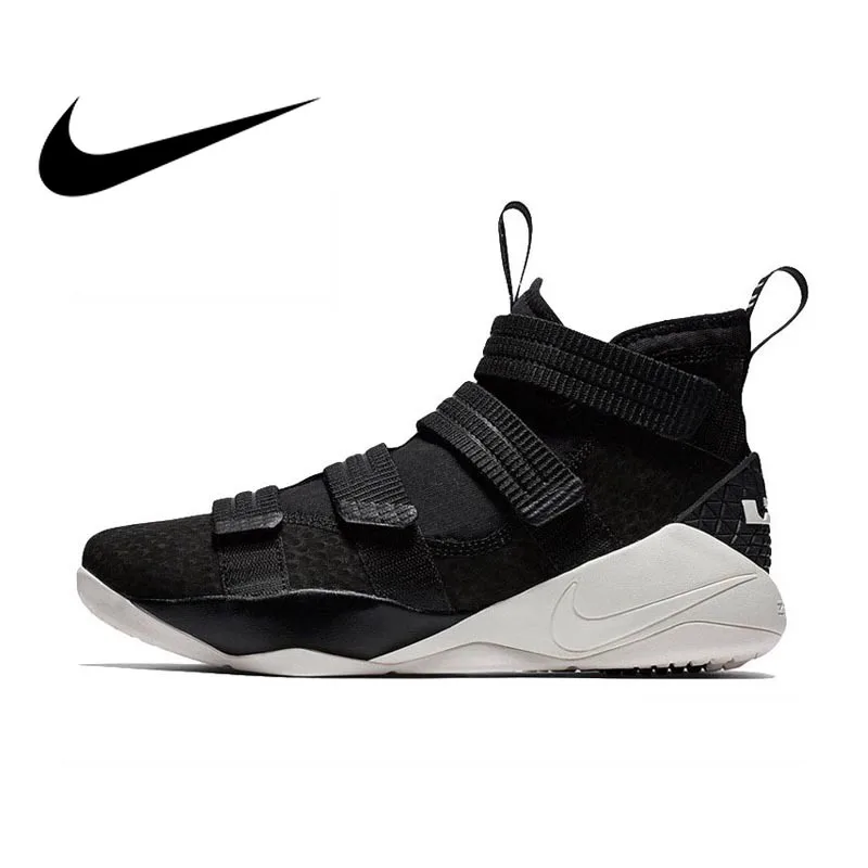 

Original Authentic Nike LEBRON SOLDIER 11 Men Basketball Shoes Medium Cut Sports outdoor Sneakers 2018 New Arrival 897647-004