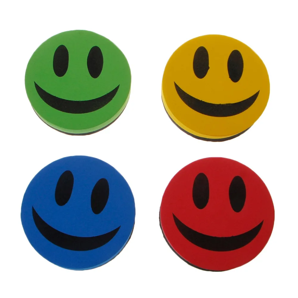

Smiley Magnetic Whiteboard Dry Wipe Drawing Board Cleaner Eraser School Office June 29