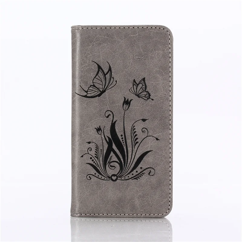 Адсорбционный кошелек для Prestigio Muze Grace V7 G5 H5 LTE psp 7590 5522 5523 DUO чехол для телефона съемный магнитный флип-чехол-сумка - Цвет: Flower Grey