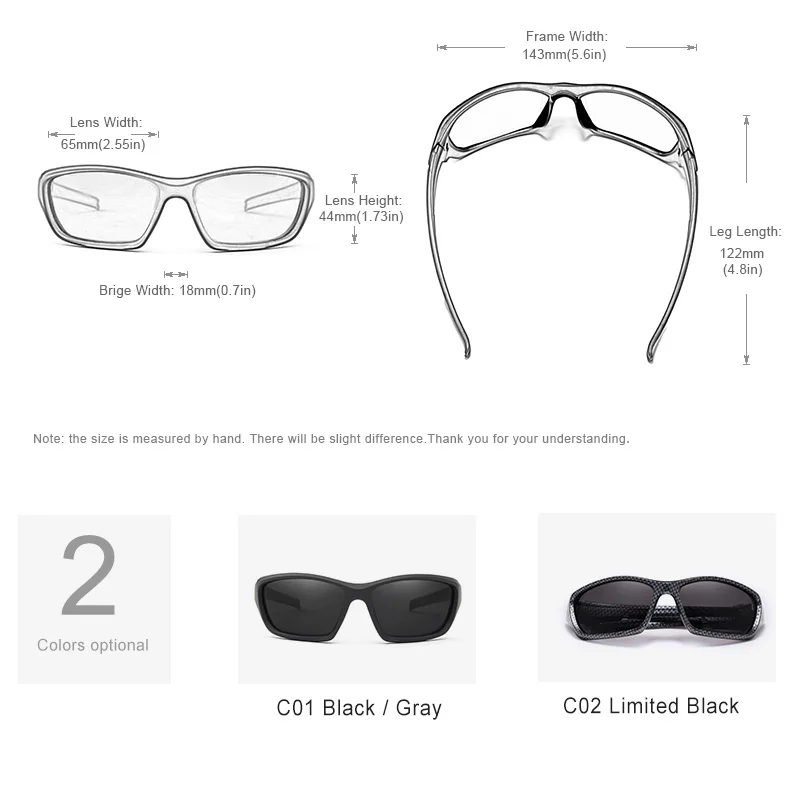 KINGSEVEN Brand 2019 Limited Sales TR90 Polarized Sunglasses Men Carbon fiber Frame Fishing Driving Eyewear Sun Glasses_voghion.com