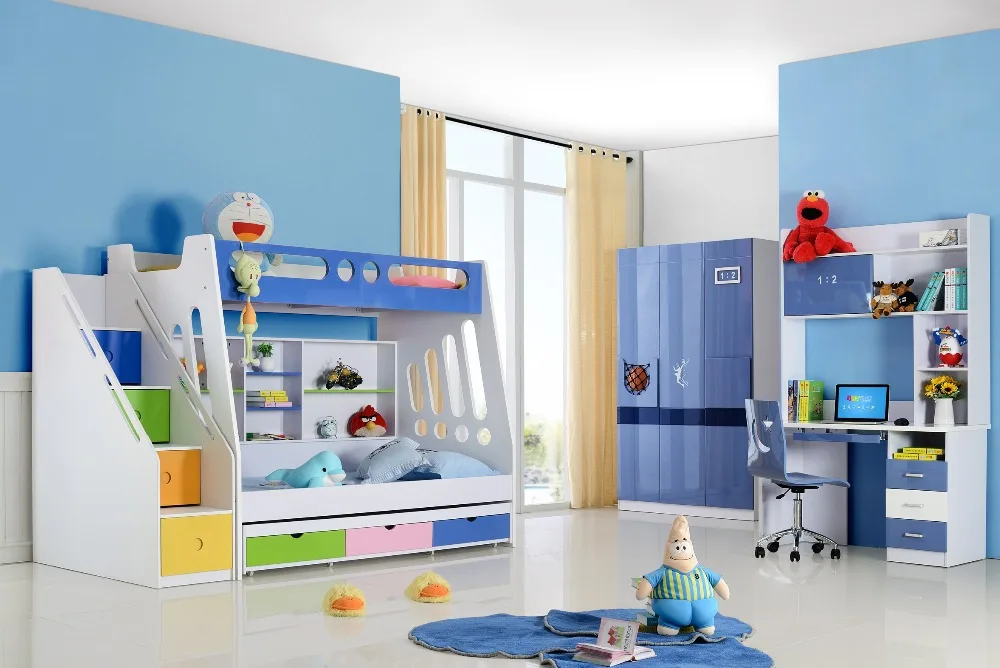 Bunk Bed Luxury Baby Beds Bunk Child Basketball Shoes Promotion Wood Kindergarten Furniture Camas Lit Enfants Meuble Childrens