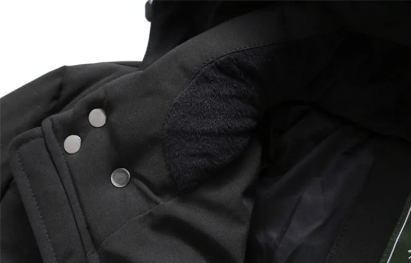 Деловая Повседневная зимняя мужская длинная пуховая куртка большого размера, L-6XL, плотные теплые парки, пальто с капюшоном, ветровка, манто, Homme Hiver