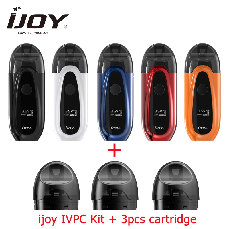 

New arrival Ijoy IVPC Kit 450mAh built-in battery with catridge and USB Charging pod system vs justfog minifit C601